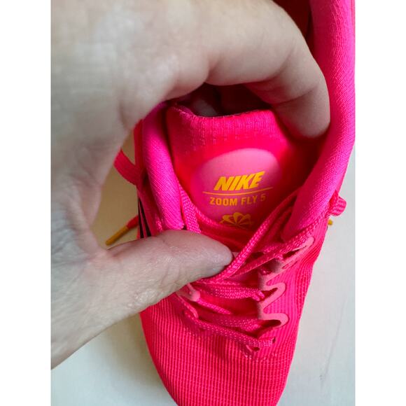 Nike Zoom Fly 5 Lightweight High Cushioned Running Sneakers Bright Pink Size 7 - Picture 8 of 10